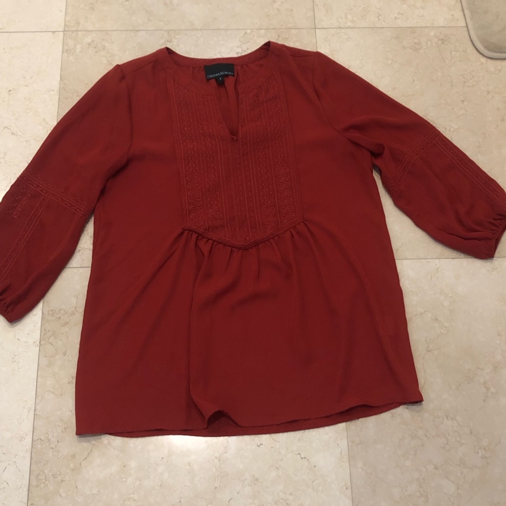 Red Cynthia Rowley Top